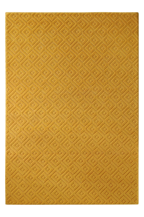 Kurzflor Teppich Castello Two Gelb