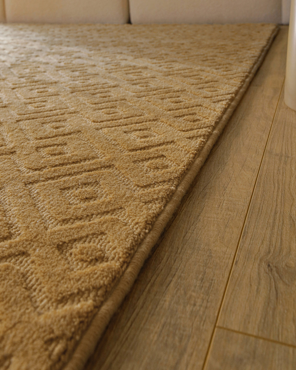 Kurzflor Teppich Castello Two Karamell