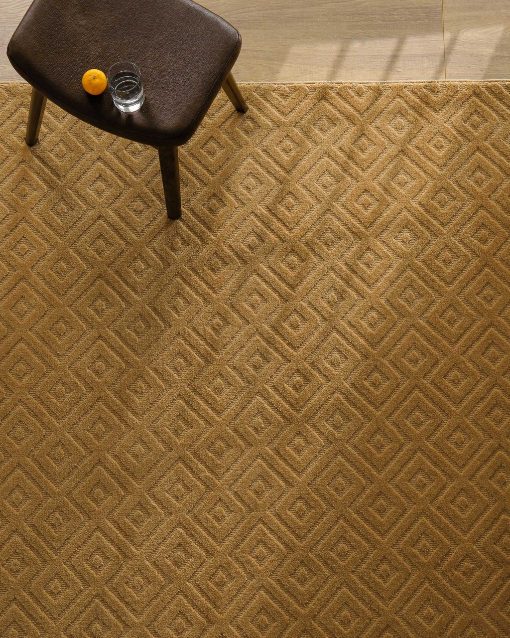 Kurzflor Teppich Castello Two Karamell