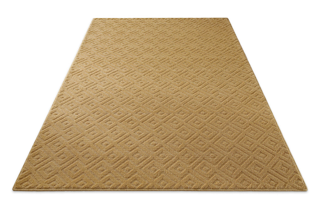 Kurzflor Teppich Castello Two Karamell