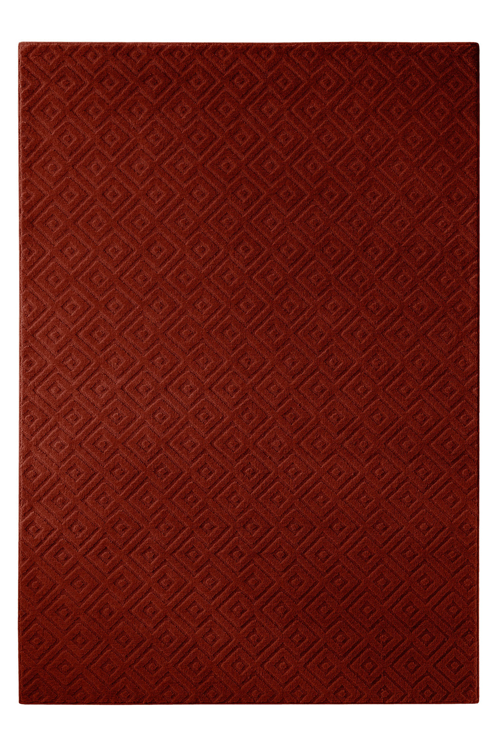 Kurzflor Teppich Castello Two Purpur Rot
