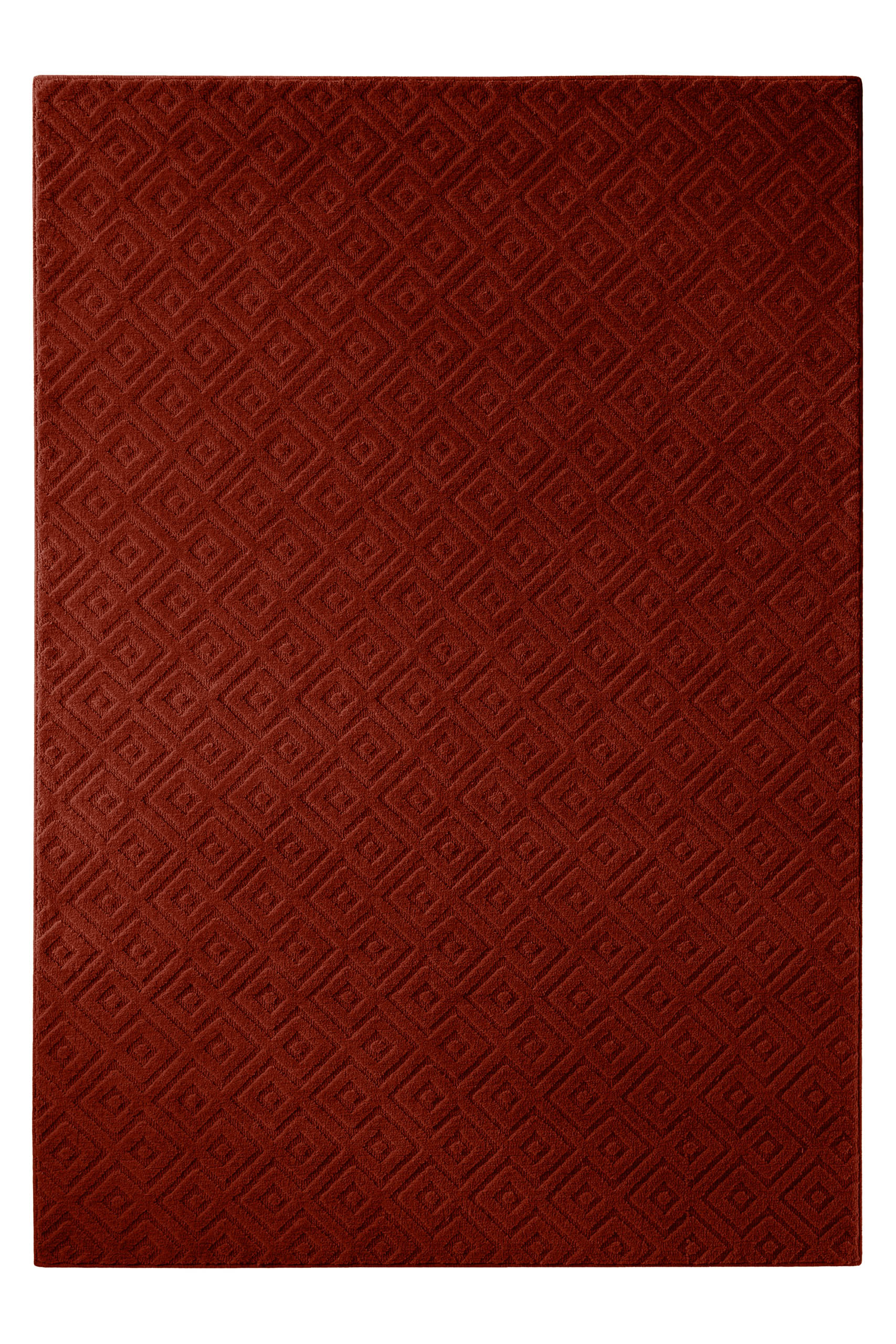 Kurzflor Teppich Castello Two Purpur Rot