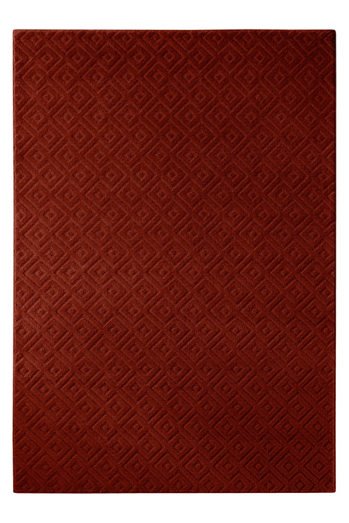 Kurzflor Teppich Castello Two Purpur Rot