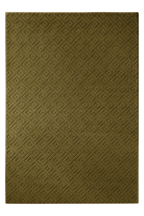 Kurzflor Teppich Castello Two Oliv Grün