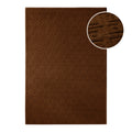 Kurzflor Teppich Castello Two Braun