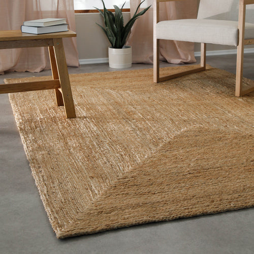"Collins" Jute-Teppich – schwer, klar, handgewebt