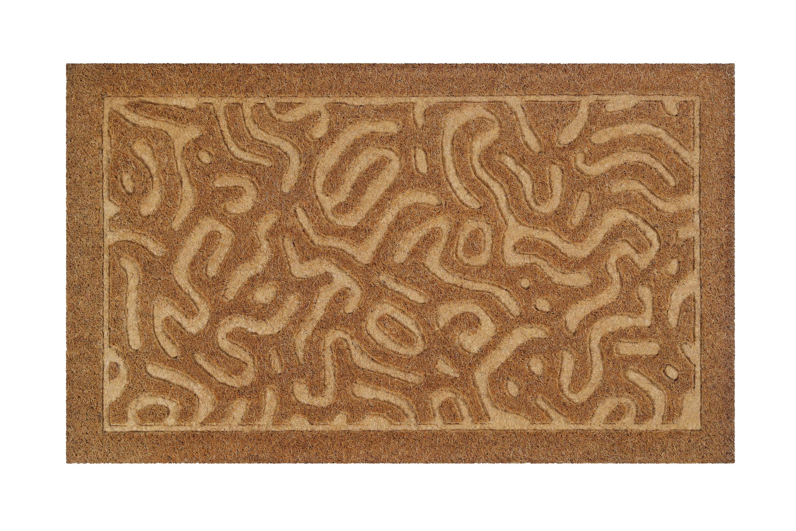 Fußmatte aus Kokosfaser Natur "Desert Doodle" WECONhome