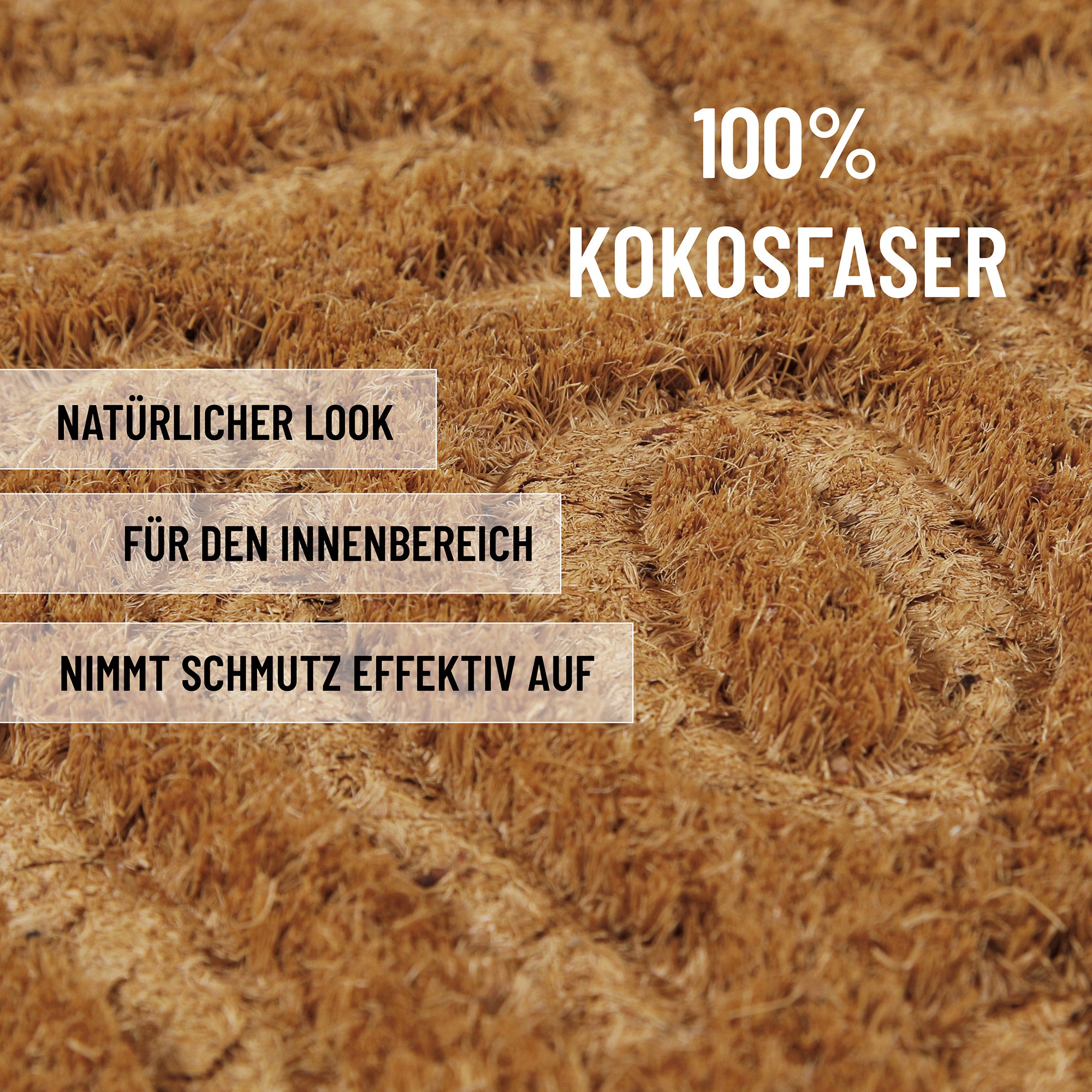 Fußmatte aus Kokosfaser Natur "Desert Doodle" WECONhome
