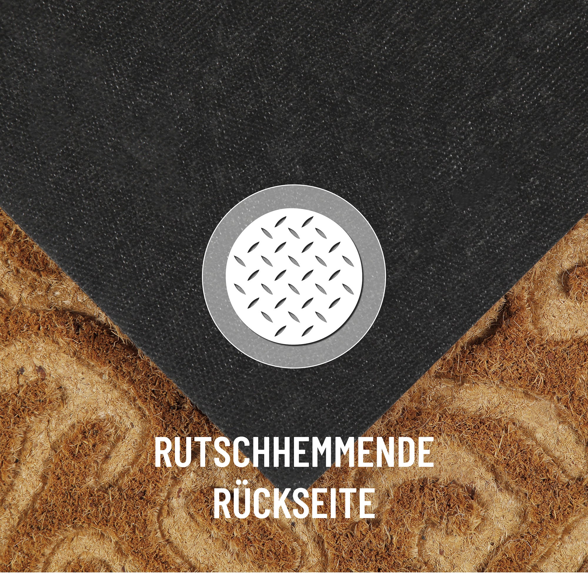 Fußmatte aus Kokosfaser Natur "Desert Doodle" WECONhome