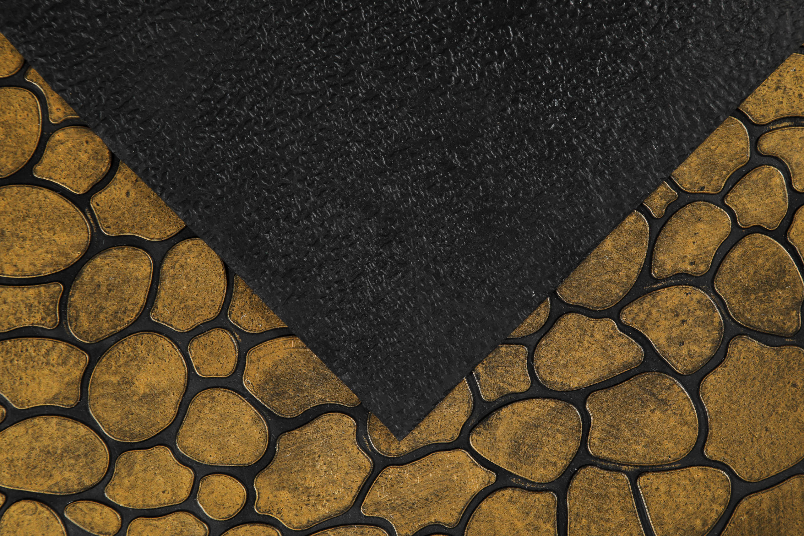 Fußmatte aus Gummi Gold Braun "Desert Pebble" WECONhome