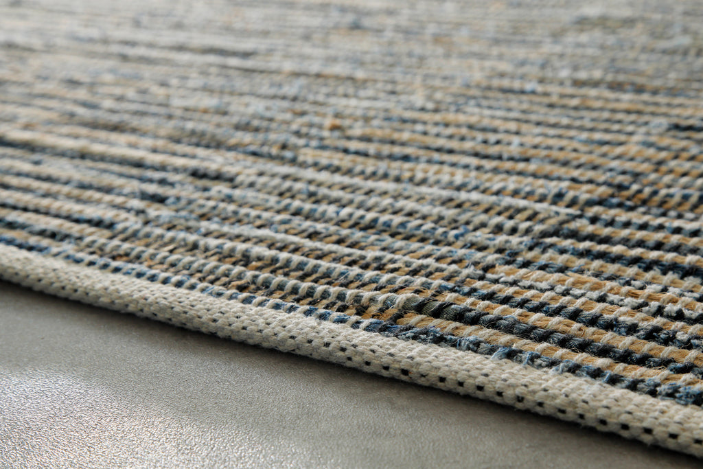 Handwebteppich Denim Blau "Denim Blues" WECONhome