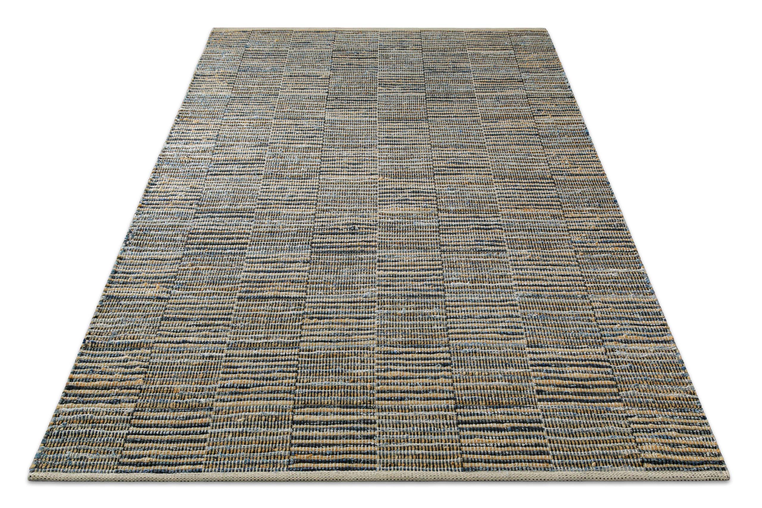 Handwebteppich Denim Blau "Denim Blues" WECONhome