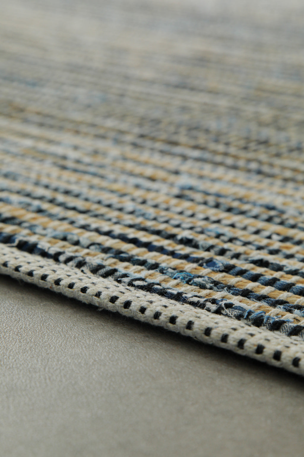 Handwebteppich Denim Blau "Denim Feels" WECONhome