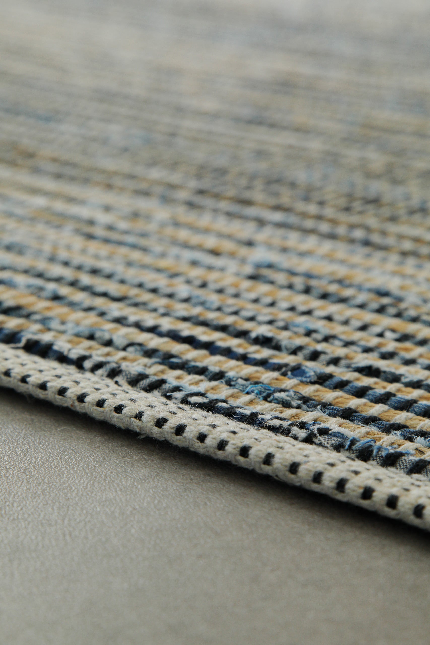Handwebteppich Denim Blau "Denim Feels" WECONhome