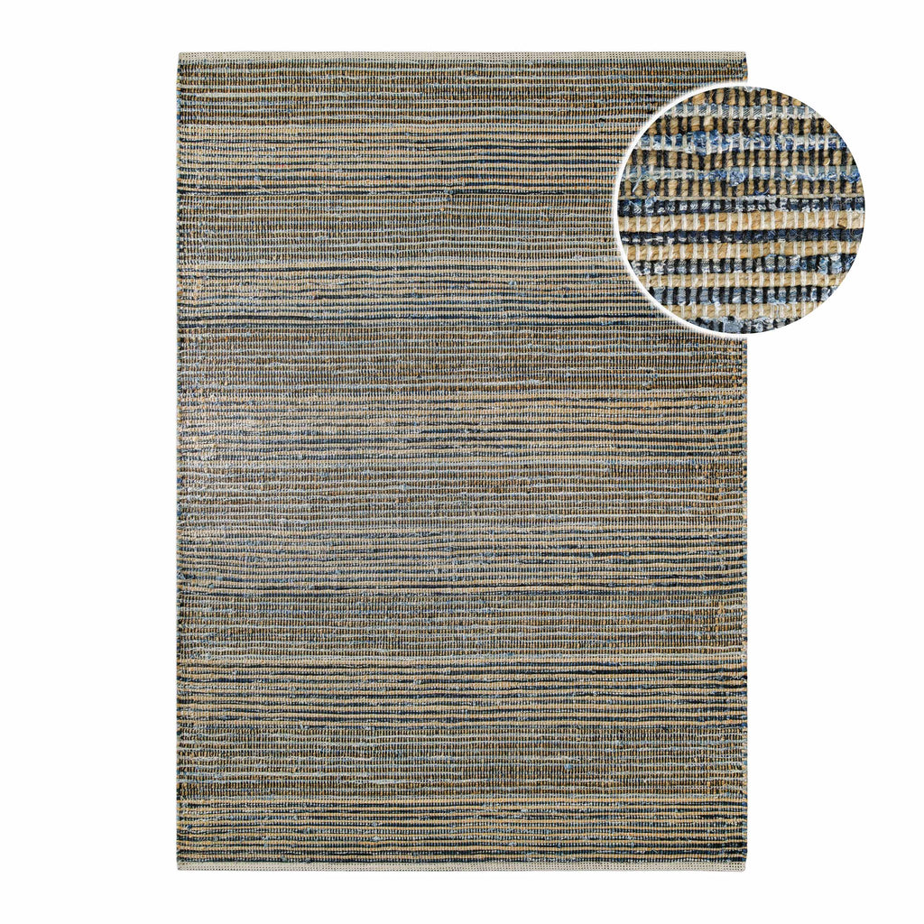 Handwebteppich Denim Blau "Denim Feels" WECONhome