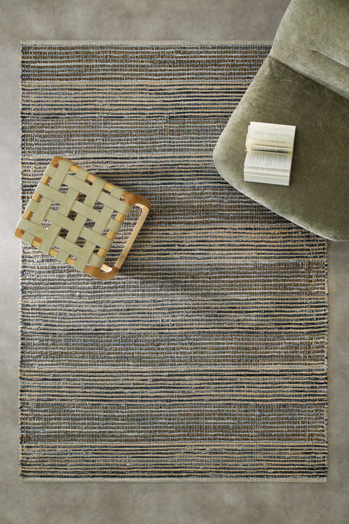 Handwebteppich Denim Blau "Denim Feels" WECONhome
