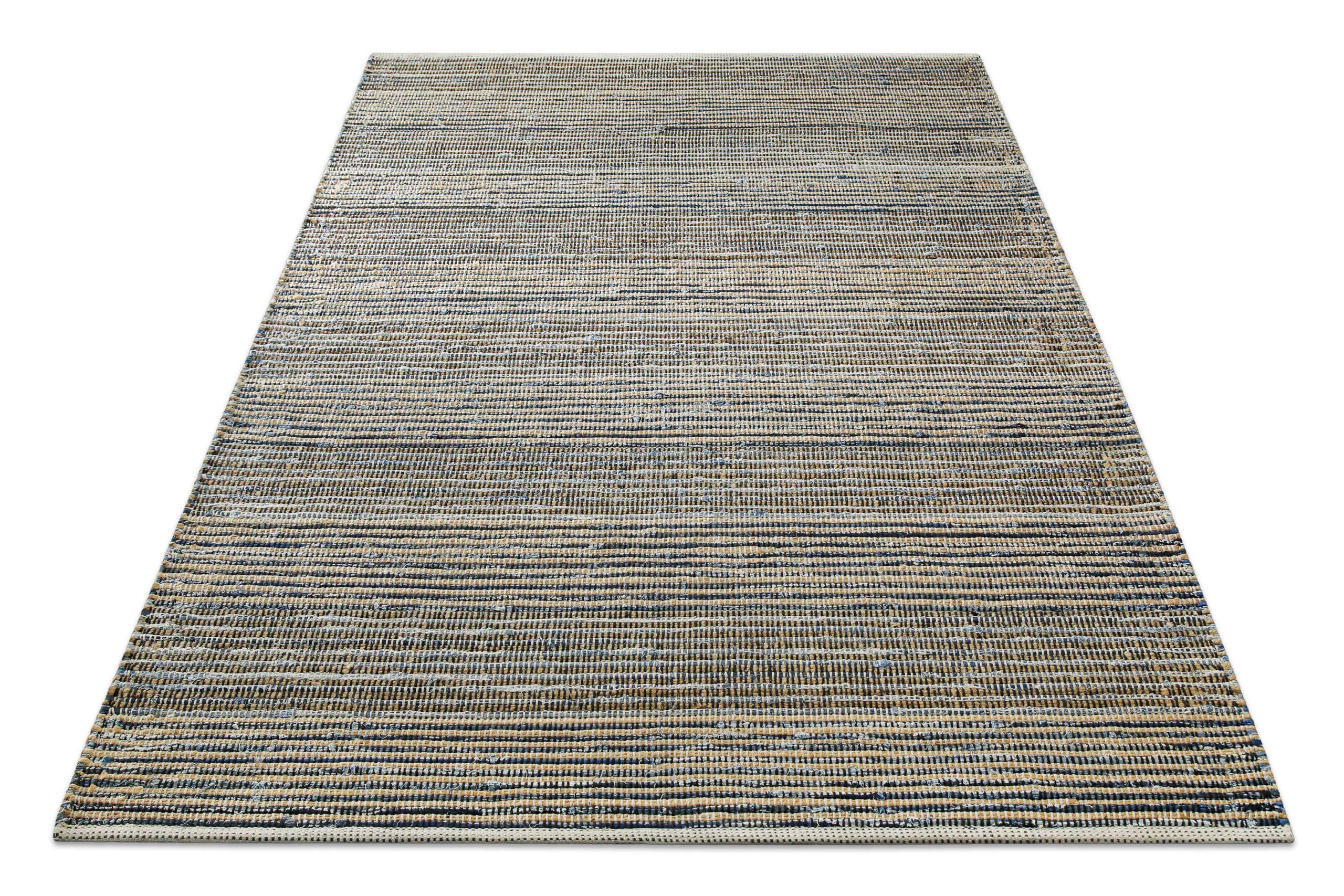 Handwebteppich Denim Blau "Denim Feels" WECONhome