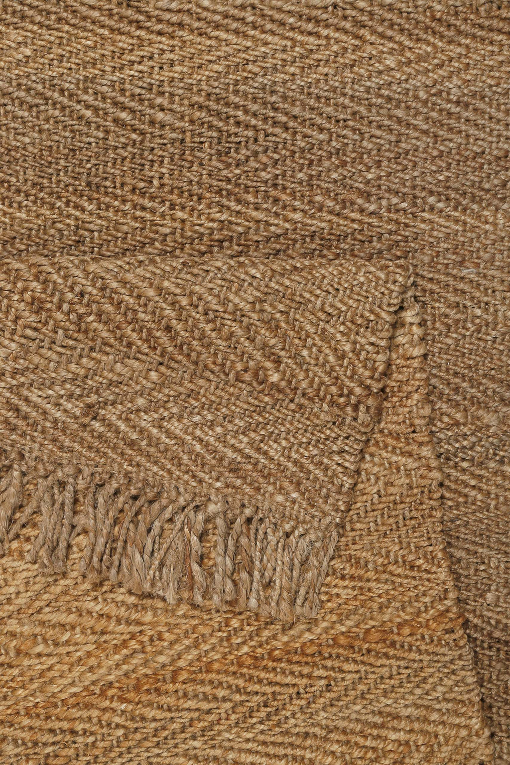 "Dhurry" Jute-Teppich – handgewebt, schwer, strukturiert