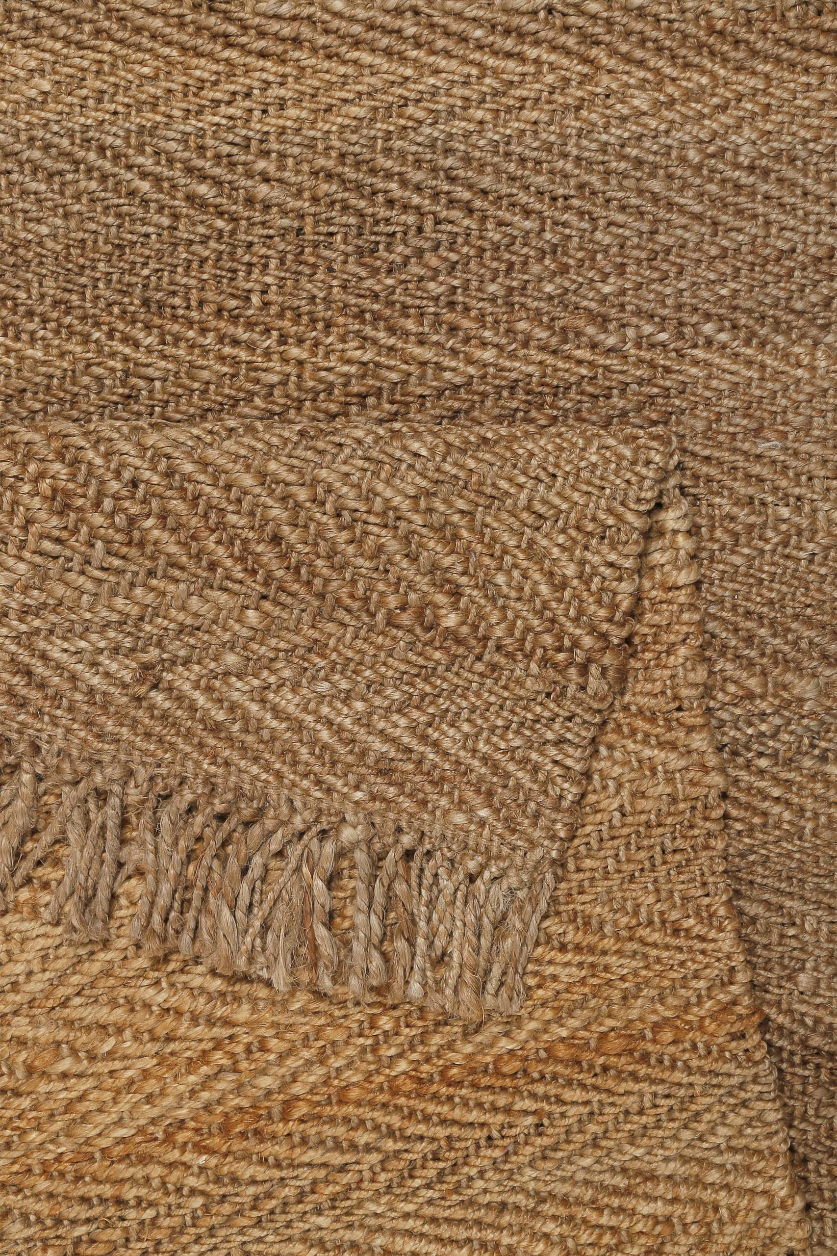 "Dhurry" Jute-Teppich – handgewebt, schwer, strukturiert