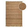 "Dhurry" Jute-Teppich – handgewebt, schwer, strukturiert