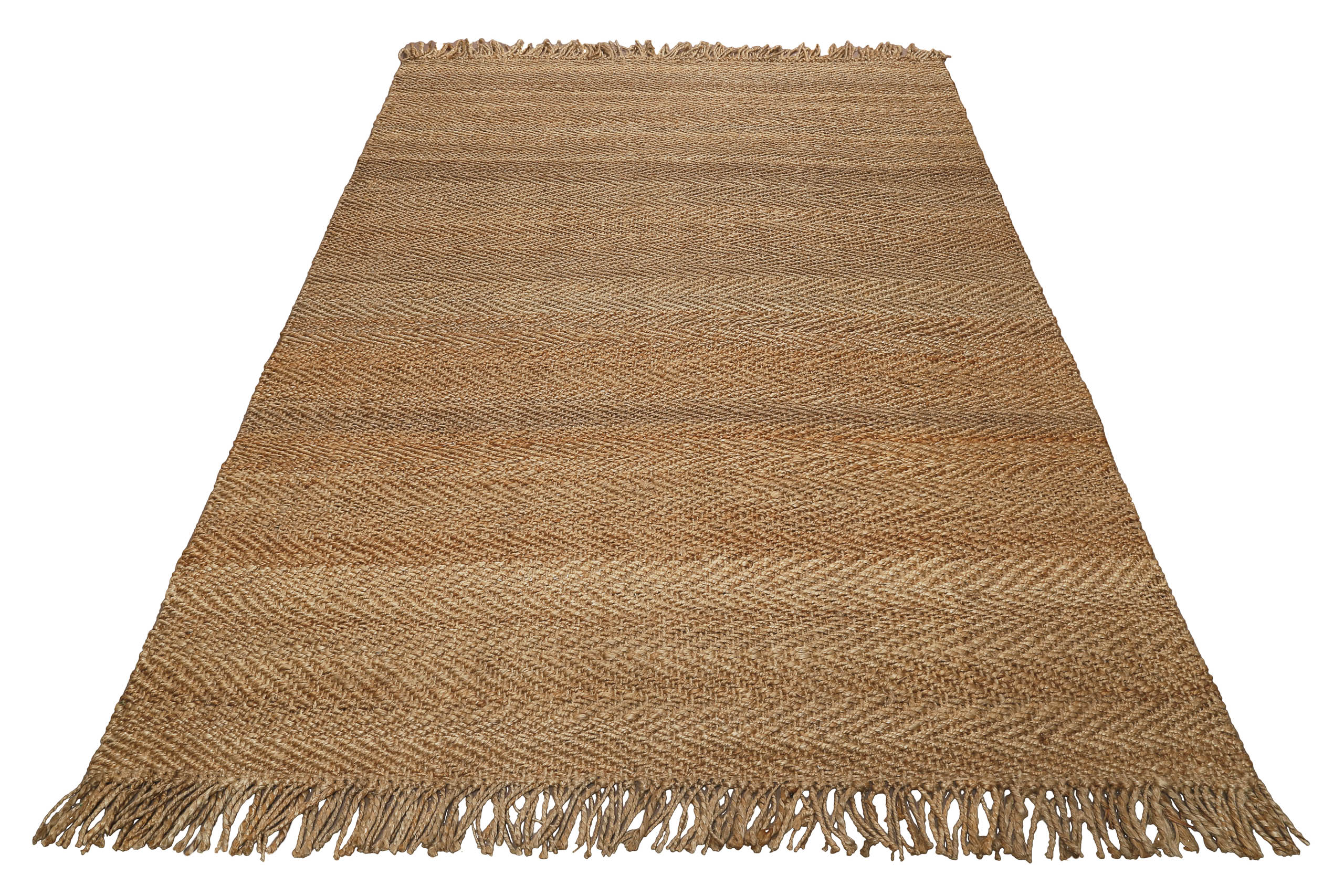 "Dhurry" Jute-Teppich – handgewebt, schwer, strukturiert