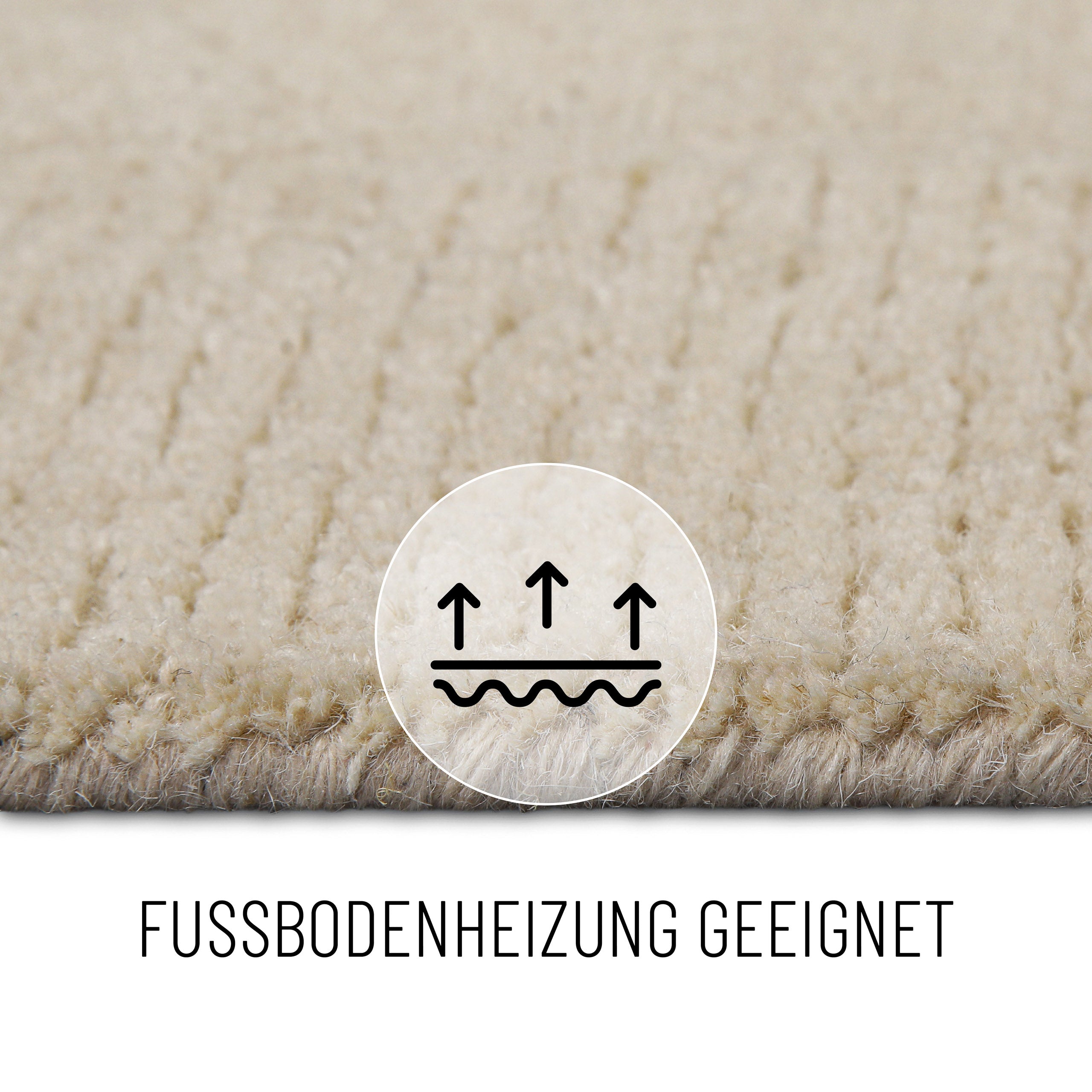 Kurzflorteppich Dodo Beige