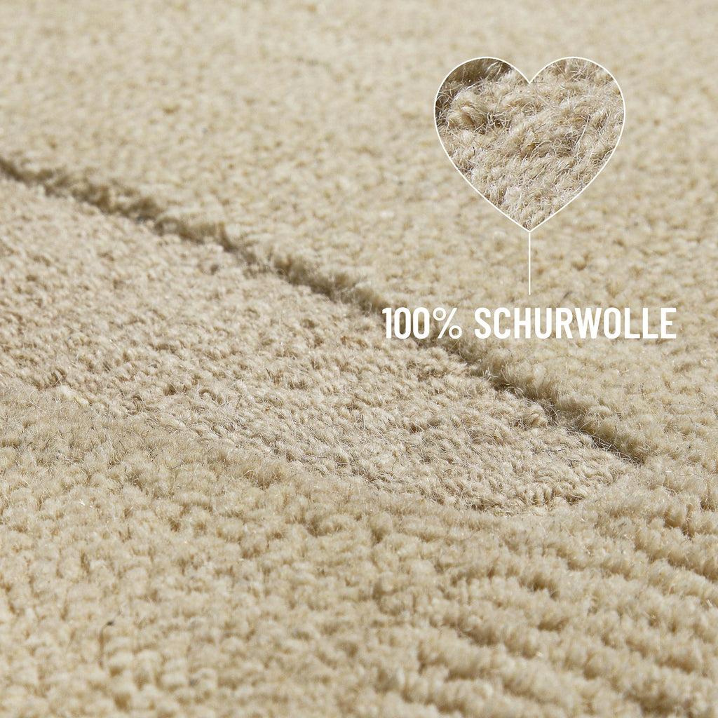 Kurzflorteppich Dodo Beige