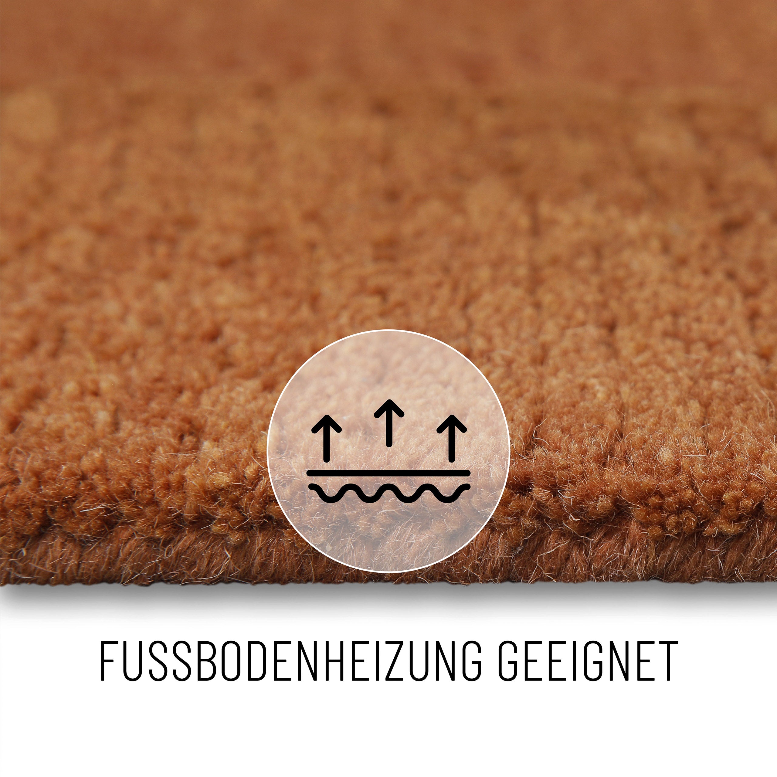 Kurzflorteppich Dodo Lehm Braun