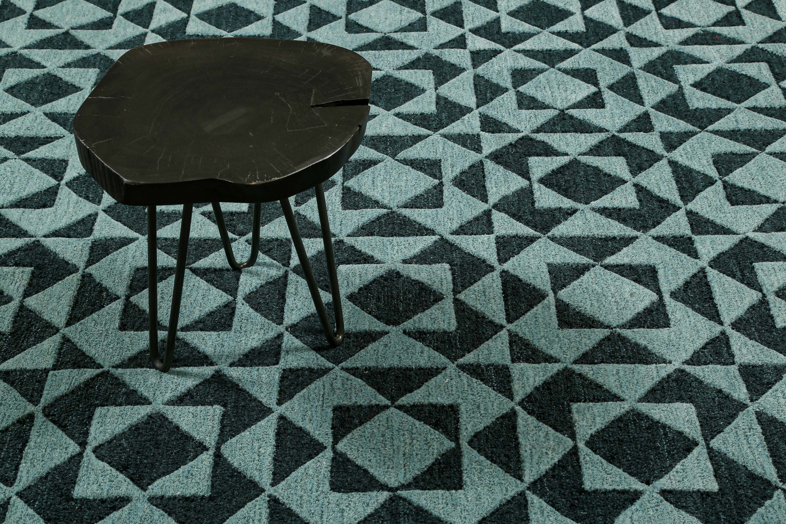 Kurzflorteppich Grün Multi "Downtown" WECONhome