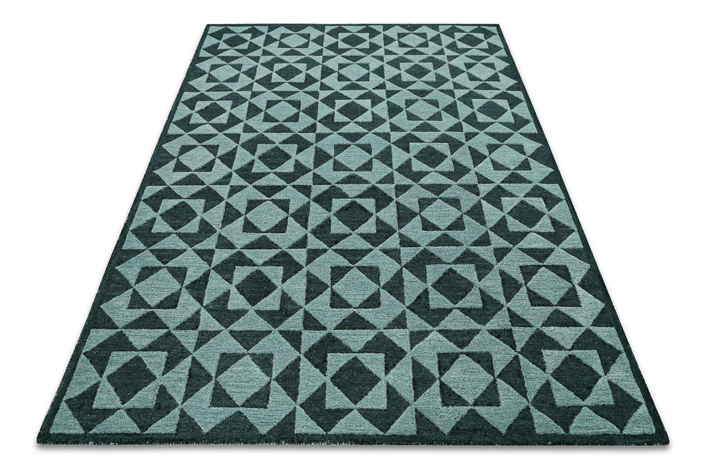 Kurzflorteppich Grün Multi "Downtown" WECONhome