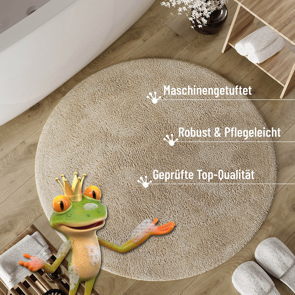 Badteppich Beige "Erik" WECONhome Basics