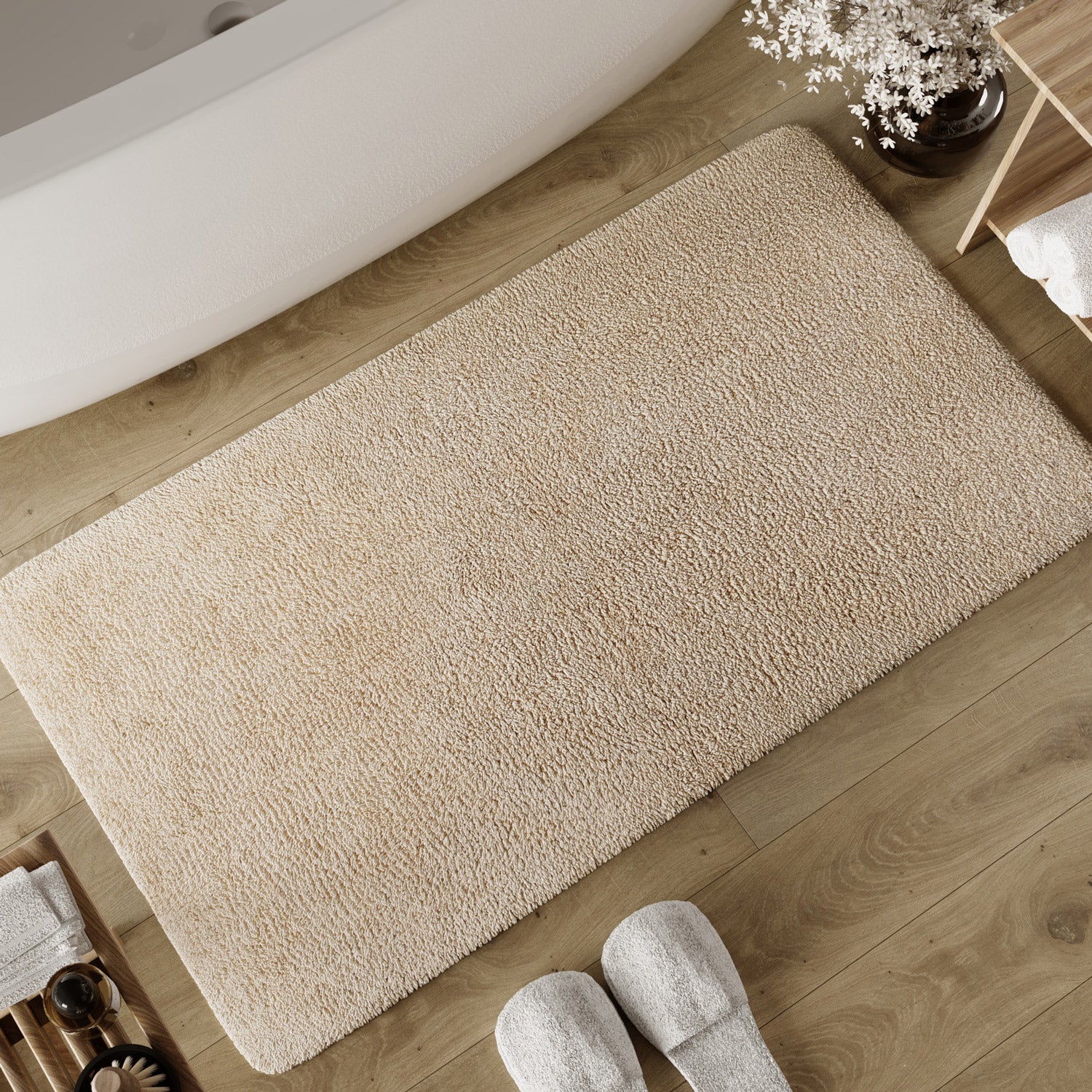 Badteppich Beige "Erik" WECONhome Basics