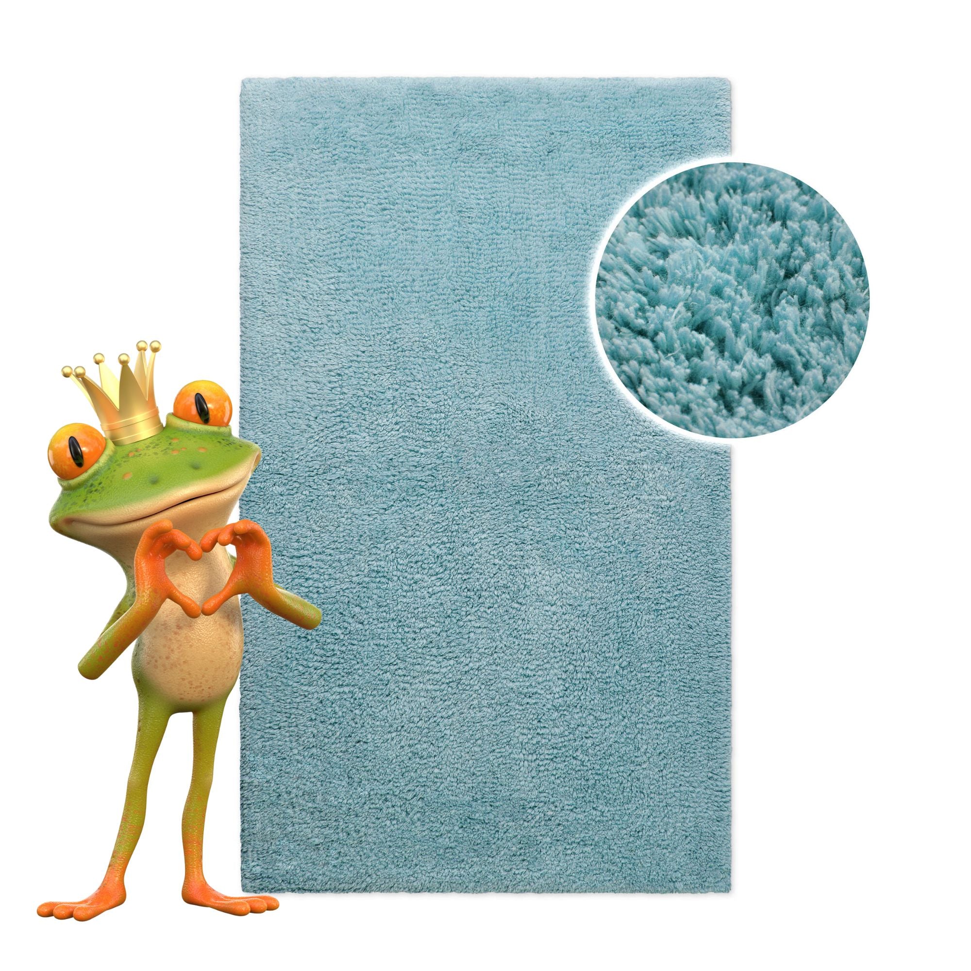 Badteppich Rauch Blau "Erik" WECONhome Basics