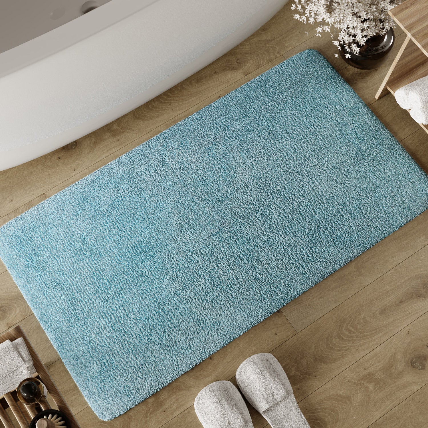 Badteppich Rauch Blau "Erik" WECONhome Basics