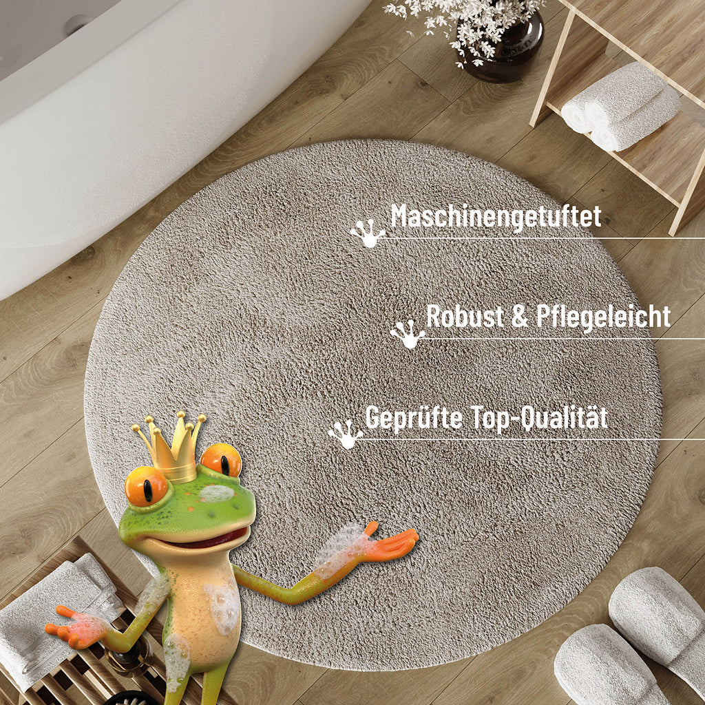 Badteppich Greige "Erik" WECONhome Basics