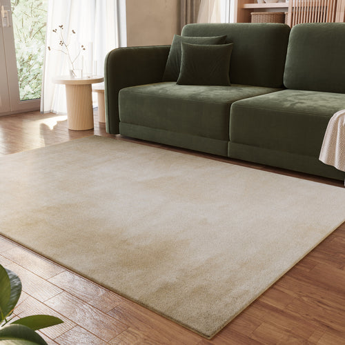 Weicher Hochflor Teppich Creme Beige "Eriksson" WECONhome
