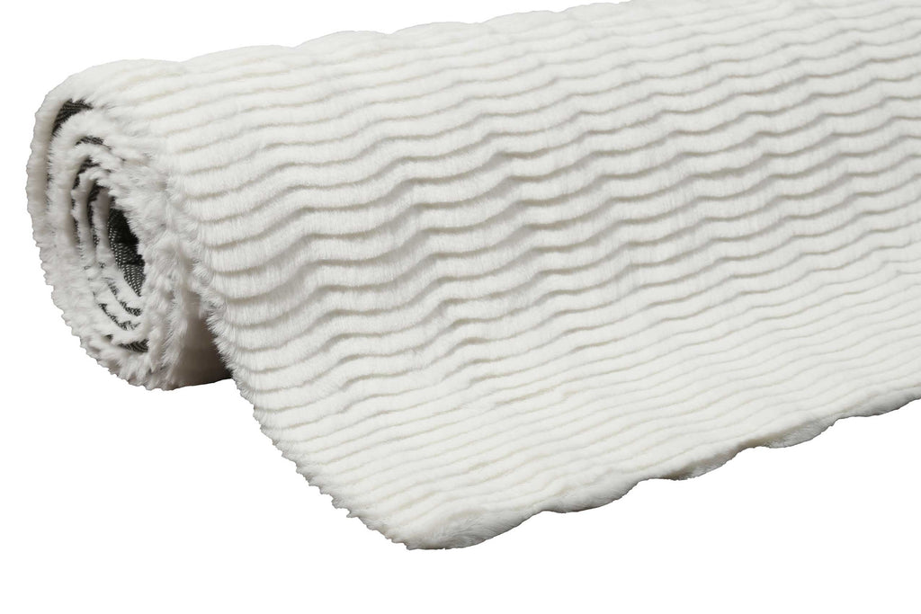 Esprit Kunstfell Teppich Weiß und sehr flauschig Hochflor "Alice Beach"