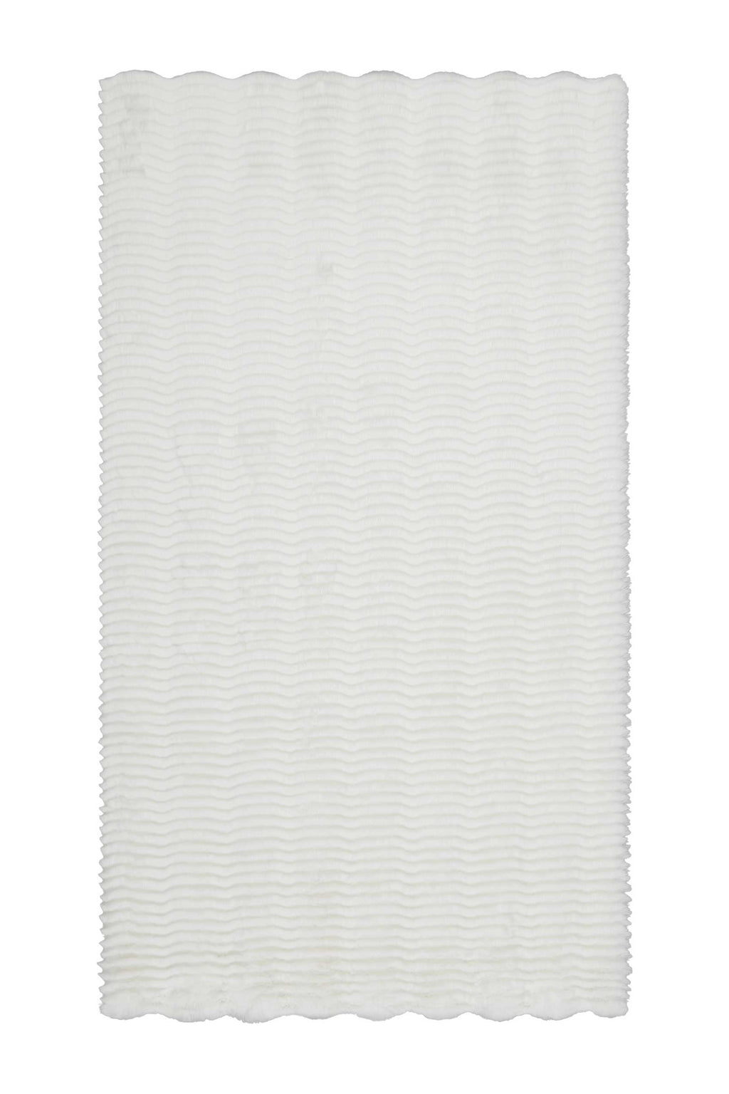 Esprit Kunstfell Teppich Weiß und sehr flauschig Hochflor "Alice Beach"