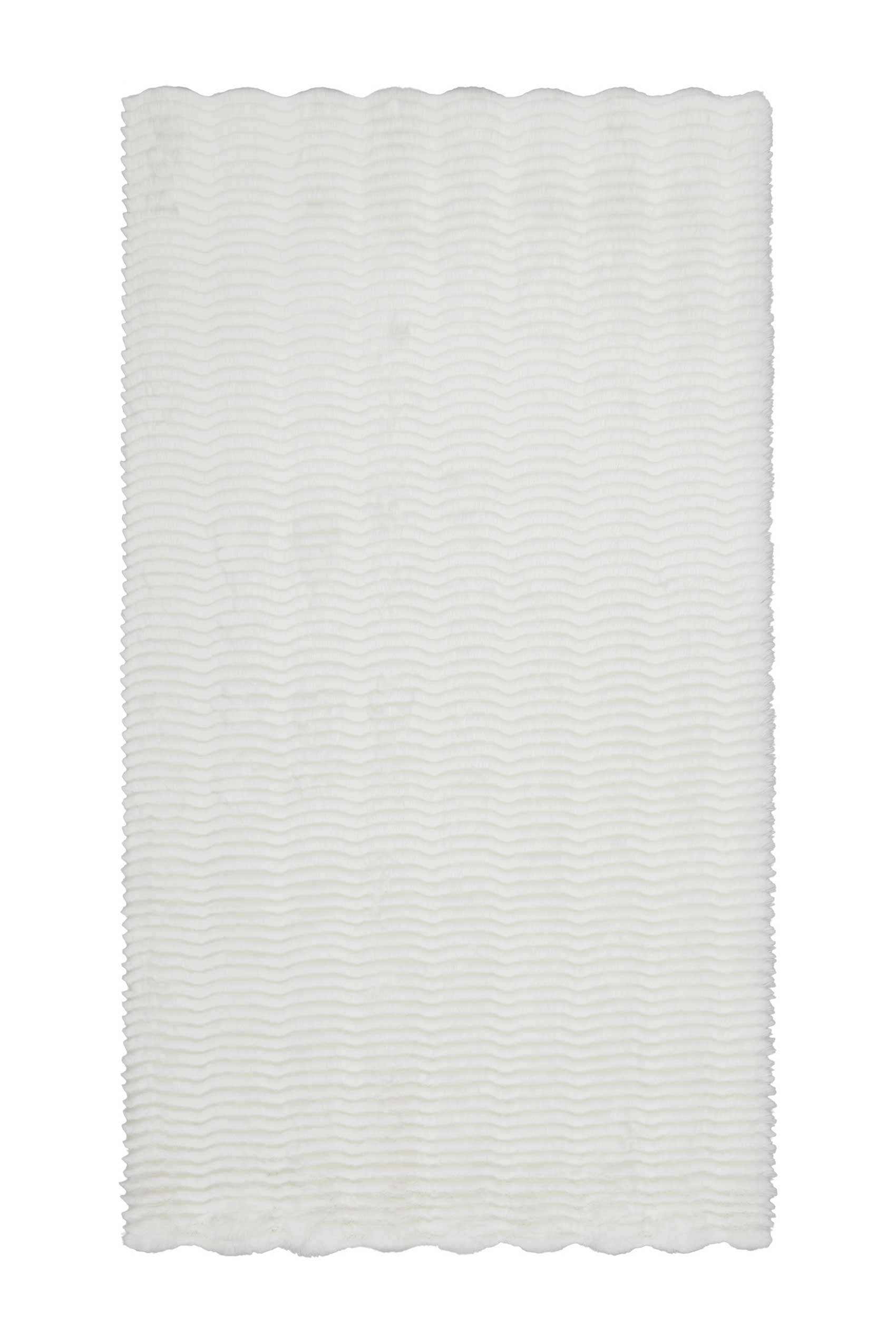 Esprit Kunstfell Teppich Weiß und sehr flauschig Hochflor "Alice Beach"