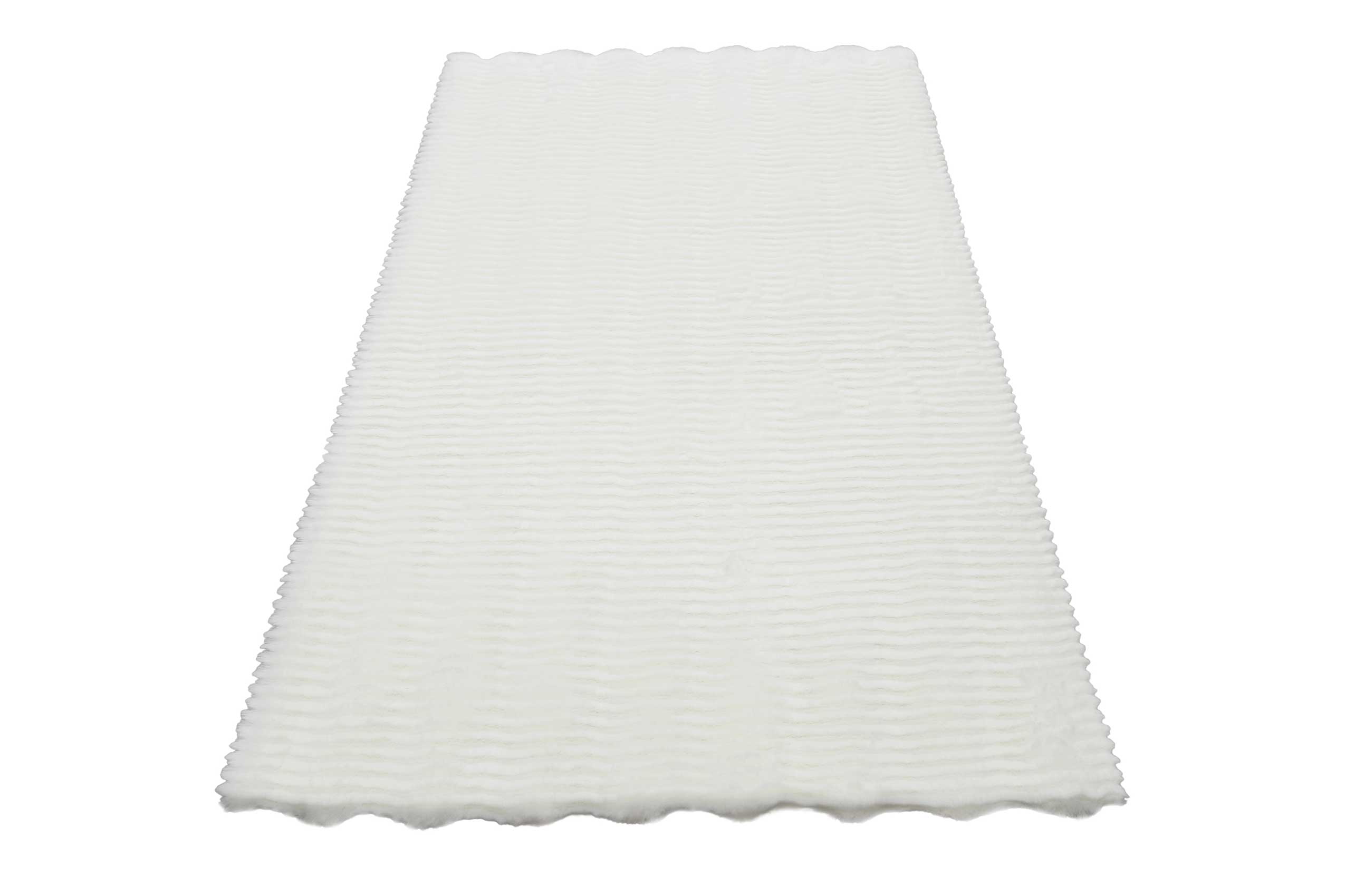Esprit Kunstfell Teppich Weiß und sehr flauschig Hochflor "Alice Beach"