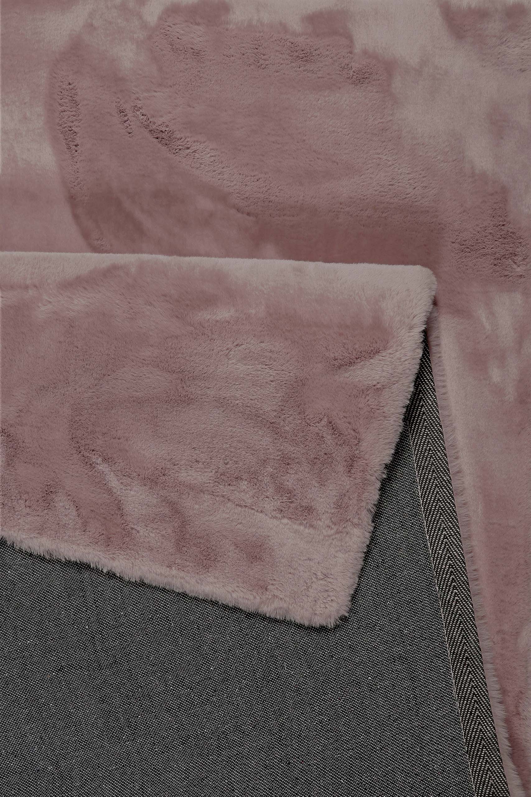 Esprit Kunstfell Teppich Altrosa und sehr flauschig Hochflor "Alice"