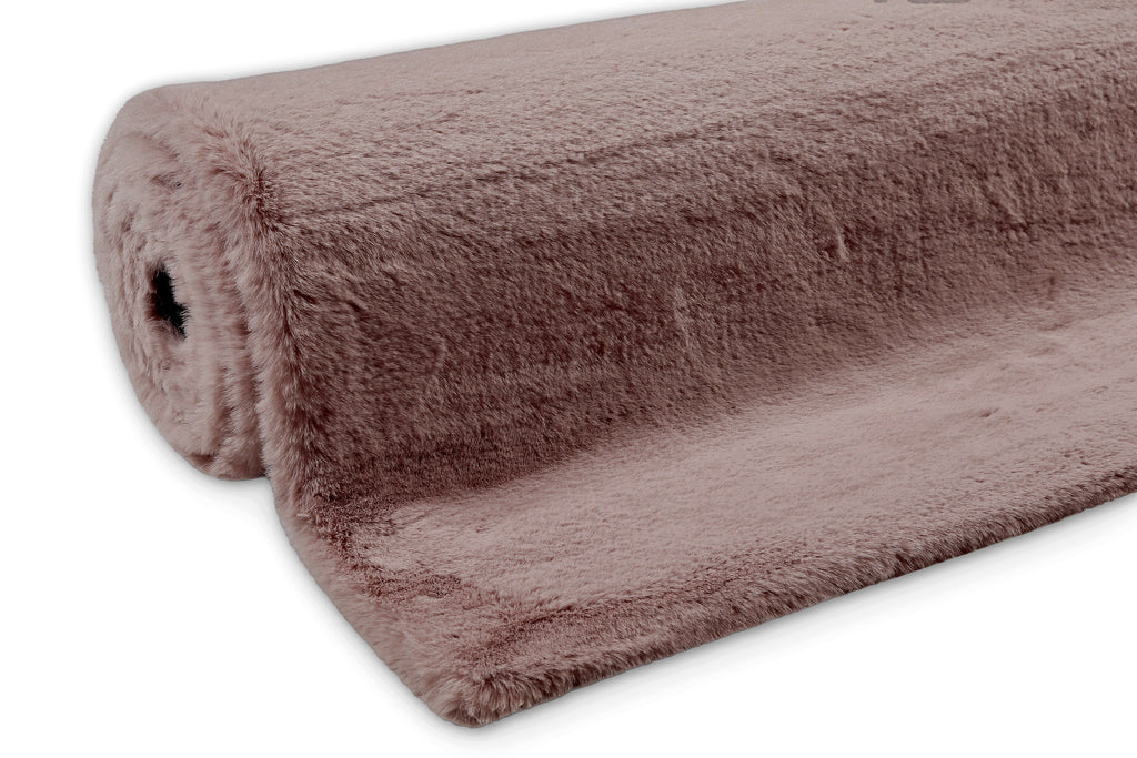 Esprit Kunstfell Teppich Altrosa und sehr flauschig Hochflor "Alice"