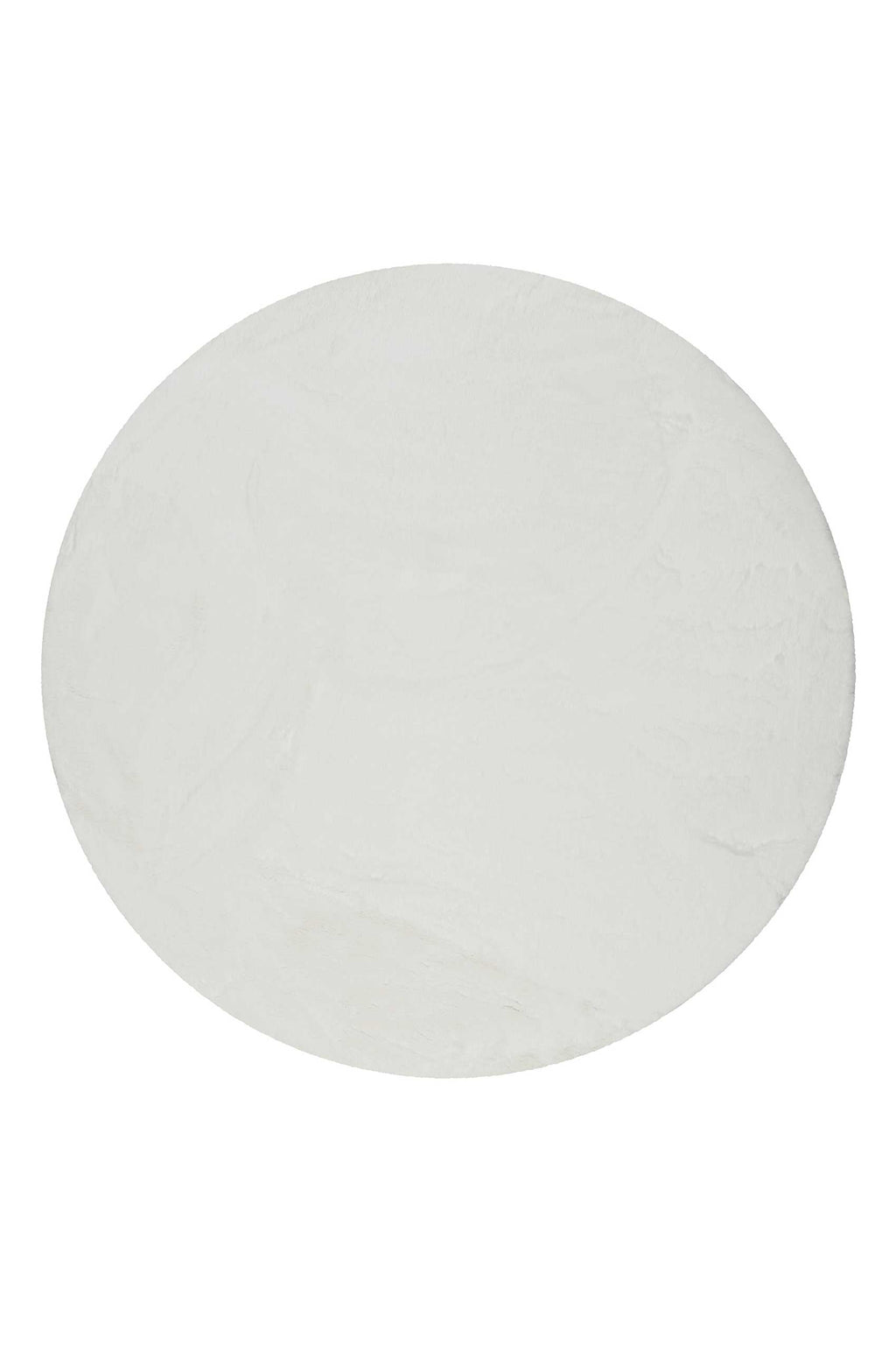 Esprit Kunstfell Teppich Rund Weiß und sehr flauschig Hochflor "Alice"