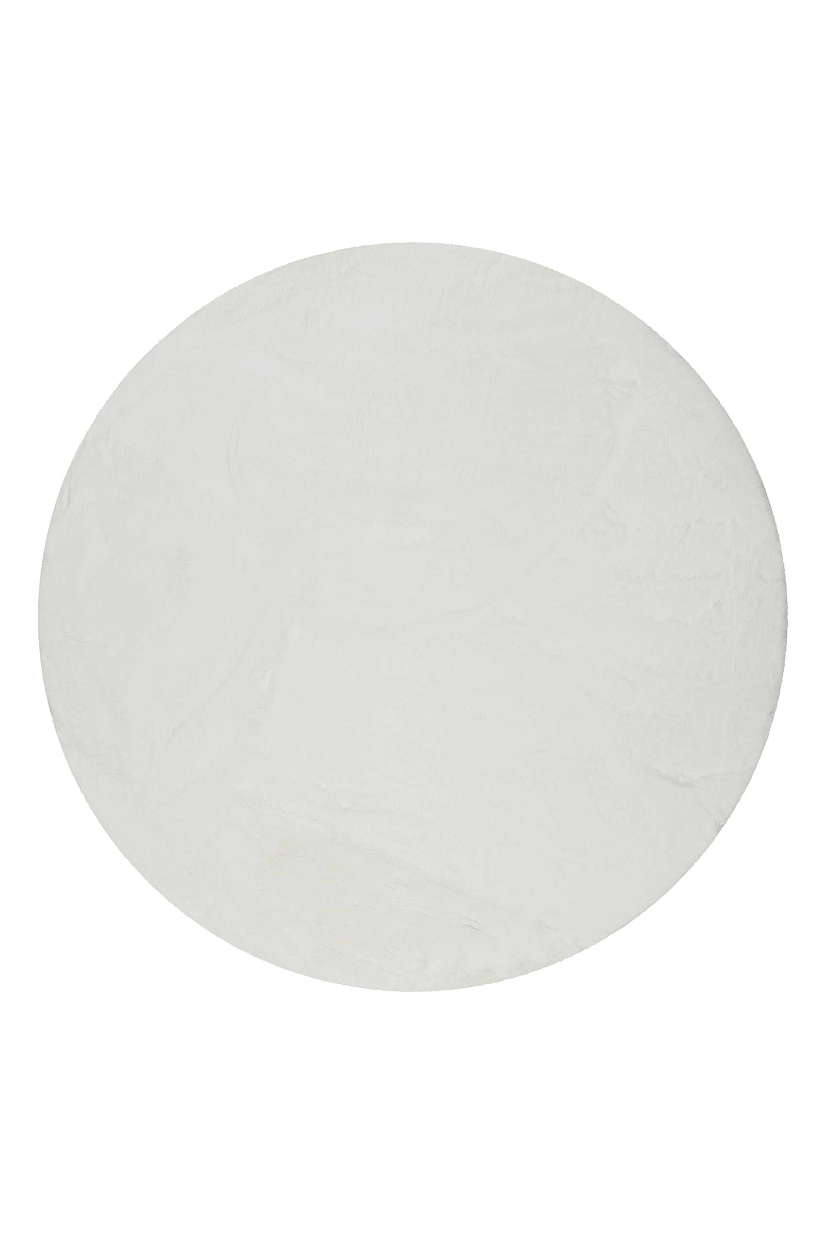Esprit Kunstfell Teppich Rund Weiß und sehr flauschig Hochflor "Alice"