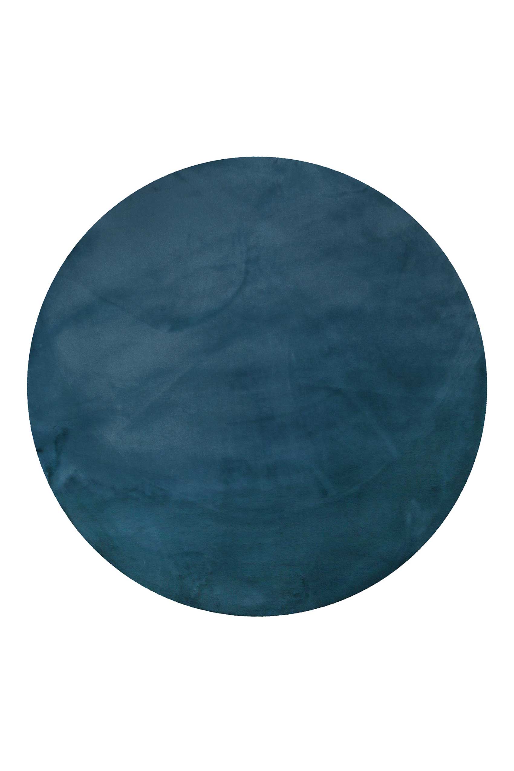 Esprit Kunstfell Teppich Rund Petrol und sehr flauschig Hochflor "Alice"