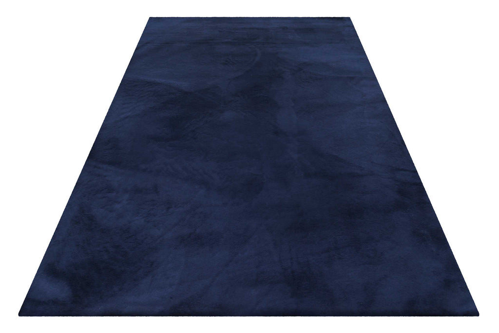 Esprit Kunstfell Teppich Dunkelblau und sehr flauschig Hochflor "Alice"