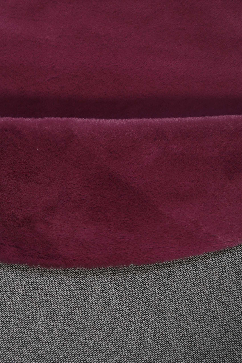 Esprit Kunstfell Teppich Rund Violett und sehr flauschig Hochflor "Alice"