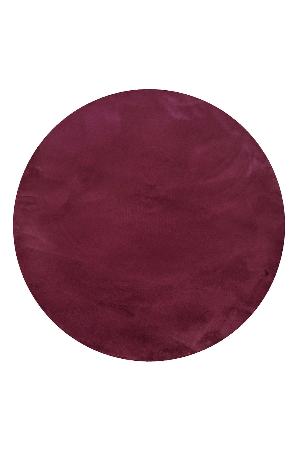 Esprit Kunstfell Teppich Rund Violett und sehr flauschig Hochflor "Alice"