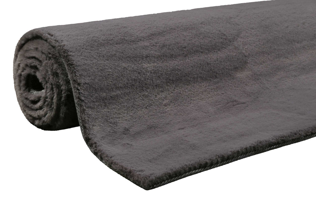 Esprit Kunstfell Teppich Anthrazit und sehr flauschig Hochflor "Alice"