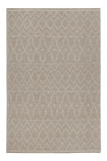 Esprit Teppich handgewebt Weiß Beige aus Wolle "Ana"
